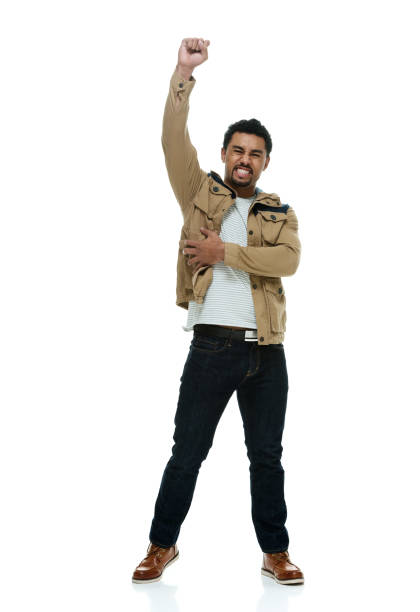 istock Pacific islander ethnicity young male standing in front of white background wearing boot 1212297846