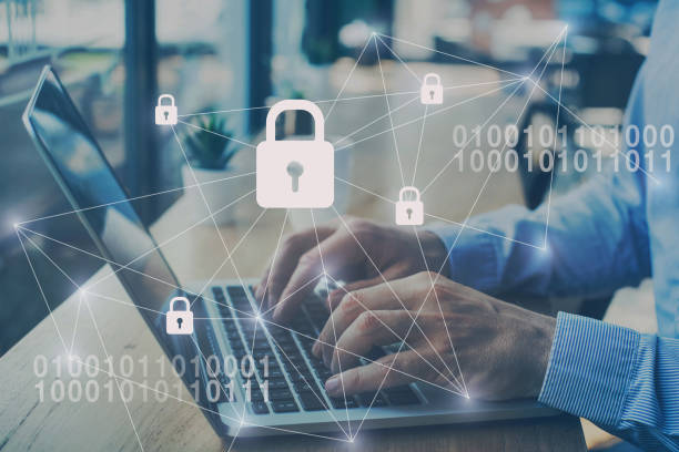 internet-sicherheits- und datenschutzkonzept - encryption security system security padlock stock-fotos und bilder
