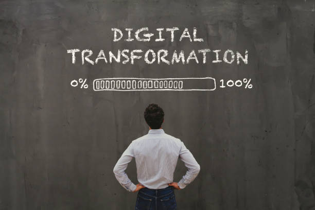 digital transformation concept digital transformation concept in business, disruption digital transformation stock pictures, royalty-free photos & images