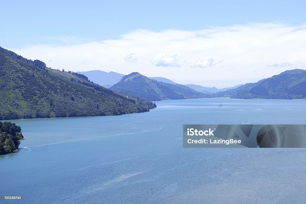 Kenepuru Sound, Marlborough Sounds, Nova Zelândia - Royalty-free Admirar a Vista Foto de stock