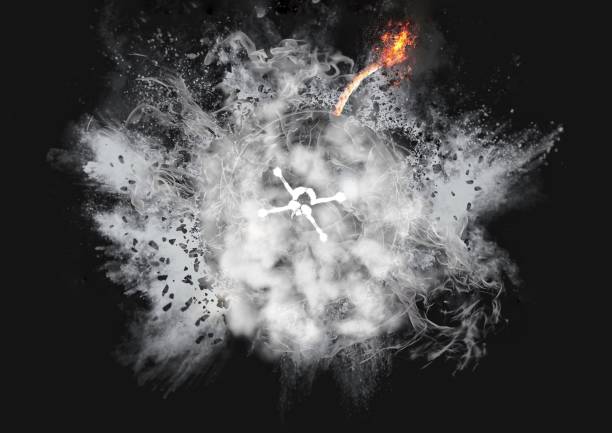 istock Abstract background with swirling flames and smoke 1212308728