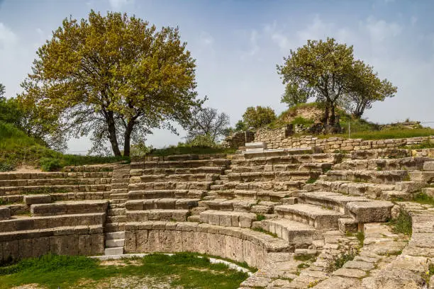 Photo of Ruins of the ancient Greek city of Troy, Turkey