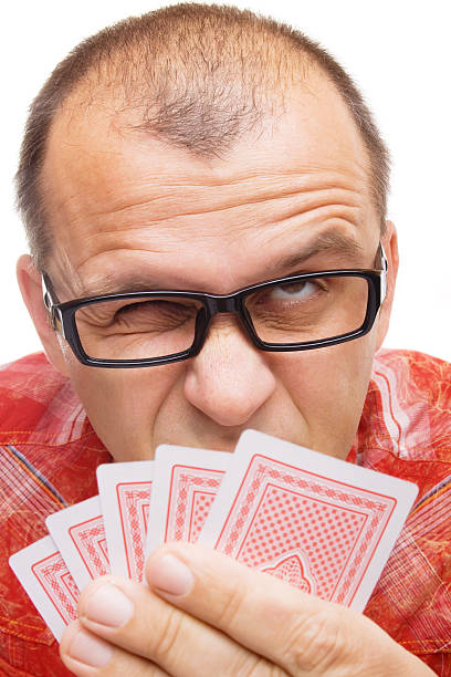 istock Gambler with playing cards 121232274