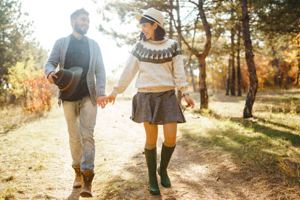 istock Lovely hipster couple enjoying each other. 1212330630