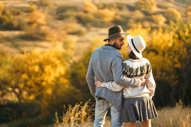 istock Lovely hipster couple enjoying each other. 1212331550
