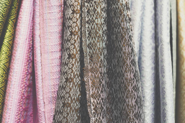 istock Silk fabric Thai and Asia traditional style 1212335184