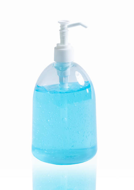 istock blue alcohol gel clean hand sanitizer in pump bottle isolate on white background clipping path 1212338637
