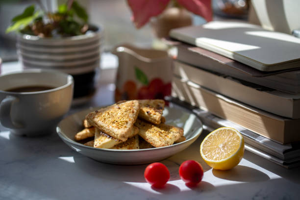 istock home baked wholewheat biscuit and coffee break 1212339919