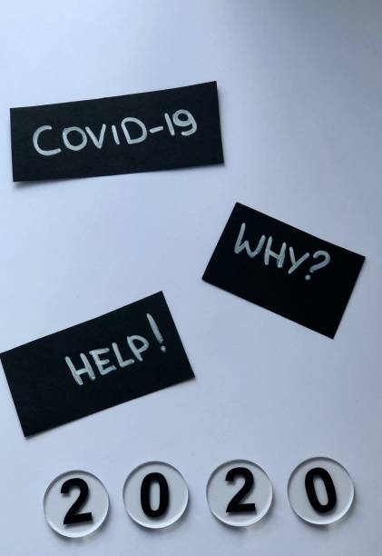コロナウイルスコンセプトフラットレイ。コヴィッド-19の壁紙 - 4753 ストックフォトと画像