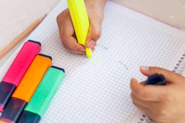istock Girl studying at home, back to school concept 1212342214