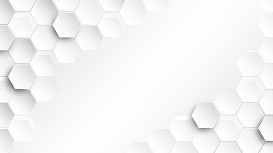istock Abstract Hexagon wallpaper , white Background  , 3d vector illustration  . 1212342896