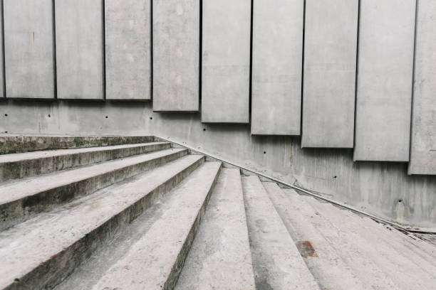 istock Stone or cement stairway old art noir constraction 1212352079