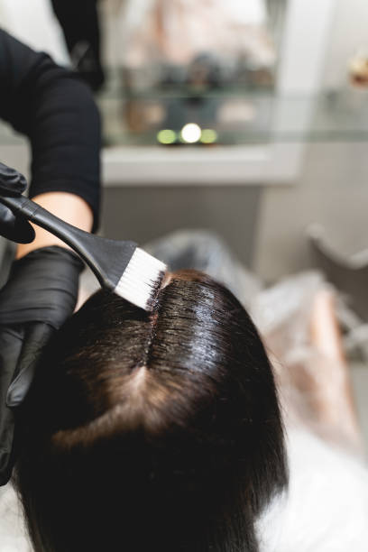 istock Focused photo on brush that dying hair 1212352105