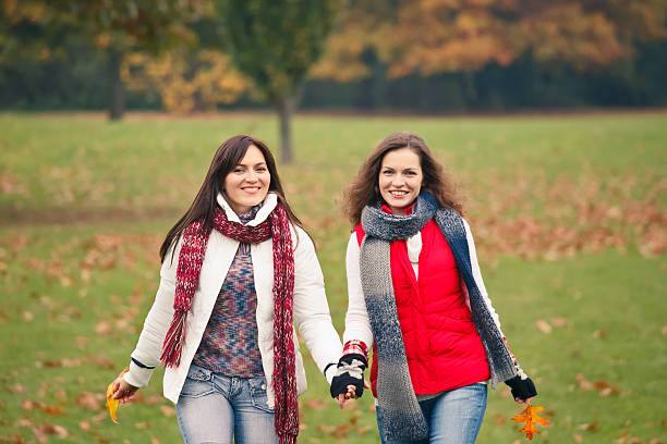 istock Two pretty girls having fun 121235336