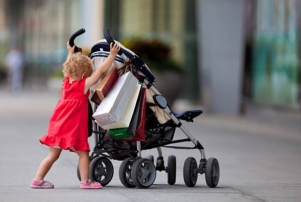 istock Young girl with carriage 121235473