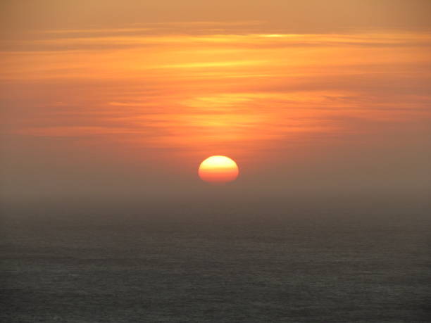 istock Dusk on a summer day with dry fog 1212356875