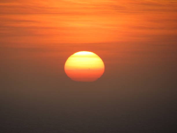 istock Dusk on a summer day with dry fog 1212356891