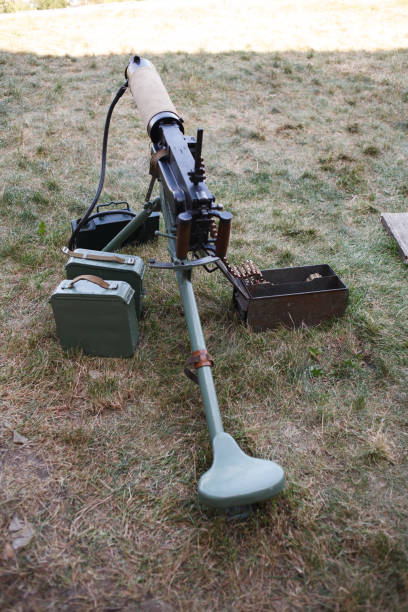 istock WWI german machine gun MG 08 1212359334