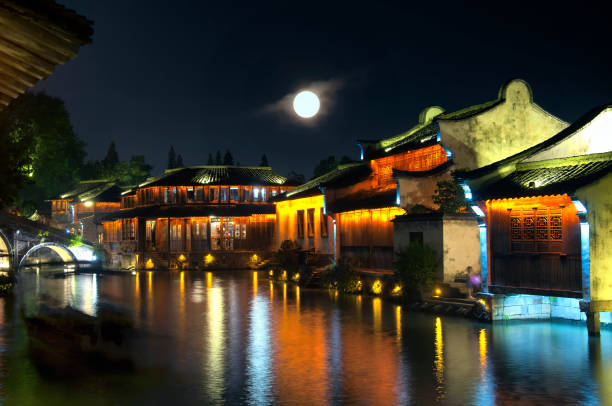istock Tongxiang Wuzhen west scenic area night view 1212361744