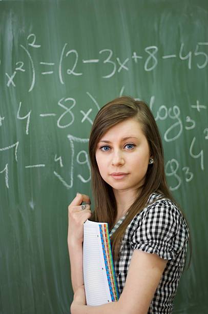 istock Student girl in looking at camera 121236244