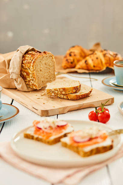 istock Slices of bread among other delights 1212364409