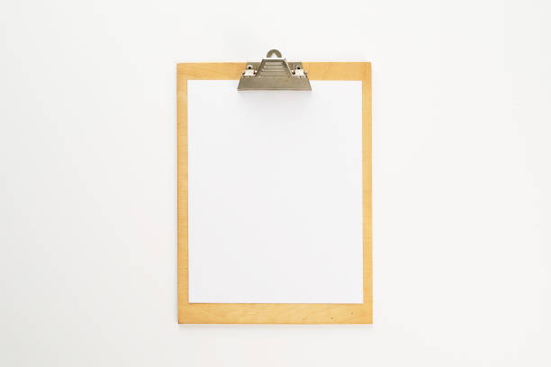 istock Blank piece of paper on a clipboard 1212369029