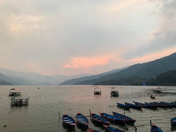 istock sunset boat ride in pokhara 1212369089