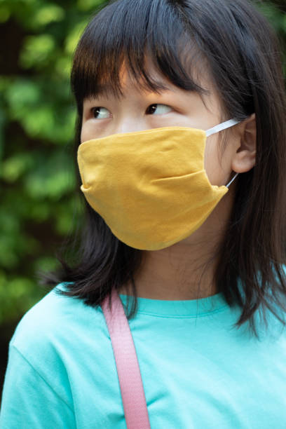 istock Girl wearing mask 1212370321