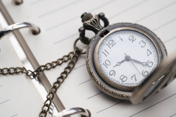 istock old pocket watch on a dairy, close up 1212370552