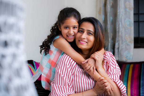 istock Happy mom and daughter stock photo 1212373078