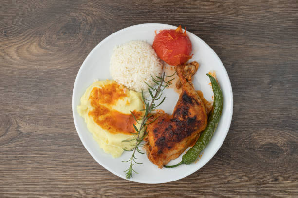 istock Rice With Healthy Life and Chicken Fries 1212374718