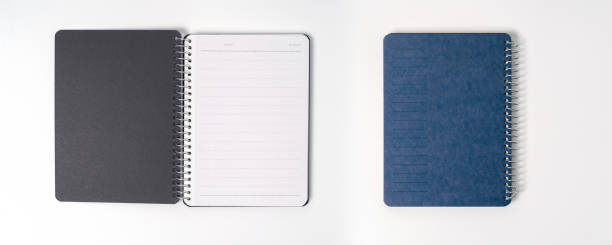 istock blue cover of the daily planner on white background 1212376345