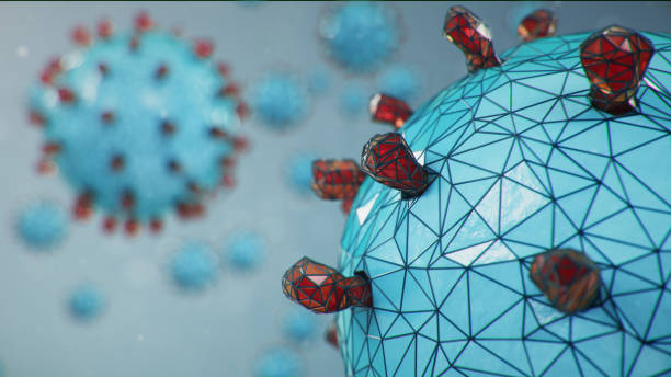 istock Abstract virus outbreak. Pathogen affecting the respiratory tract. COVID-19 infection. Concept of a pandemic, viral infection. Coronavirus inside a human. Viral infection. Abstract 3D illustration 1212376593