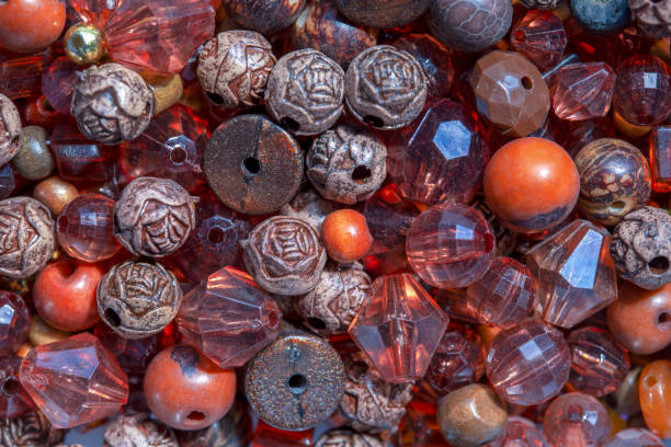 istock Macro photography of some colorful beads of different shape 1212376776