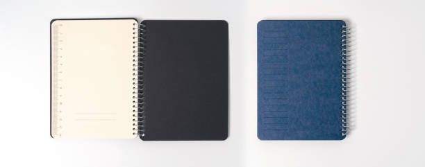 istock blue cover of the daily planner on white background 1212377816