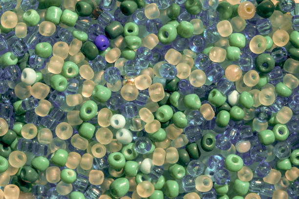 istock Macro photography of some colorful beads of different shape 1212377844