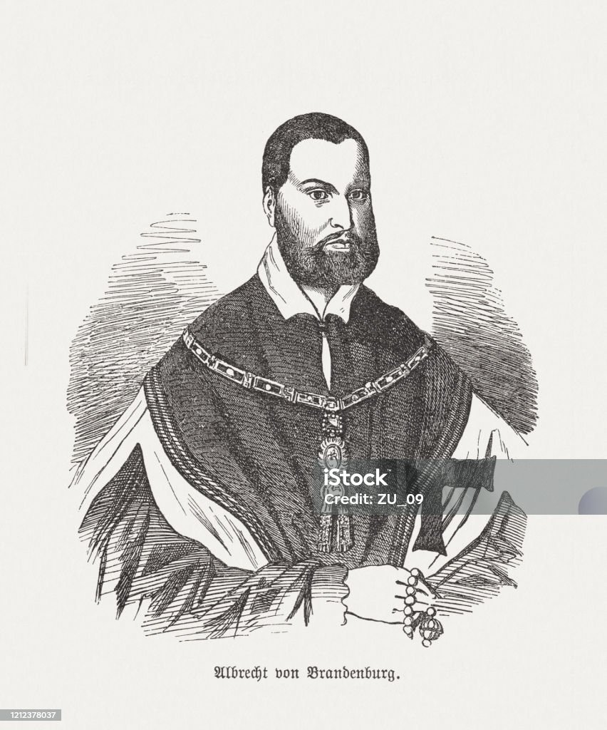 Ilustración de Alberto De Brandeburgo Elector Y Arzobispo Alemán