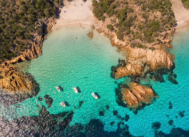 위에서 막달라 마리아의 대주교 - italy nobody mediterranean sea island 뉴스 사진 이미지