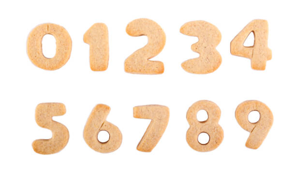 istock Edible handmade numbers cookies 1212385195