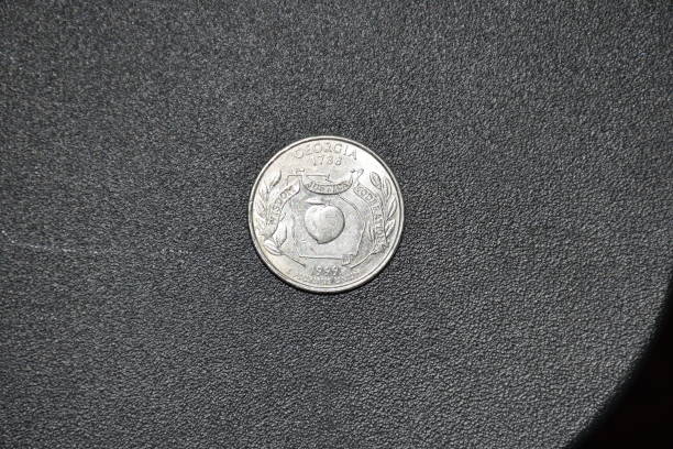 istock state quarter coin with black background for coin collection 1212386230