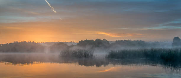 istock Beautiful dawn over the river. 1212386297