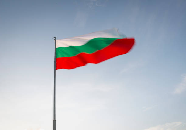 istock Bulgarian national  flag 1212387187