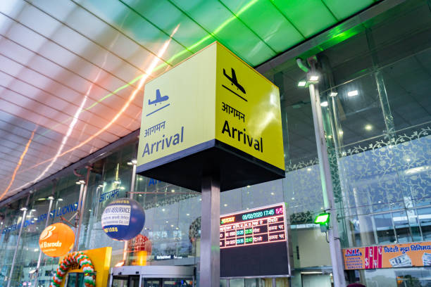 lucknow international airport terminal, uttarpradesh. - lucknow imagens e fotografias de stock