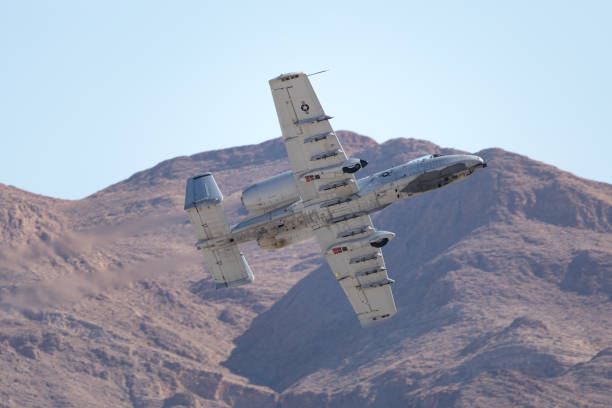 istock A-10 Thunderbolt II against the Nevada hills 1212394451