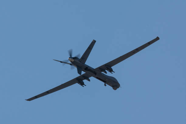 istock Close view of a  MQ-9 Reaper (military UAV) 1212394689