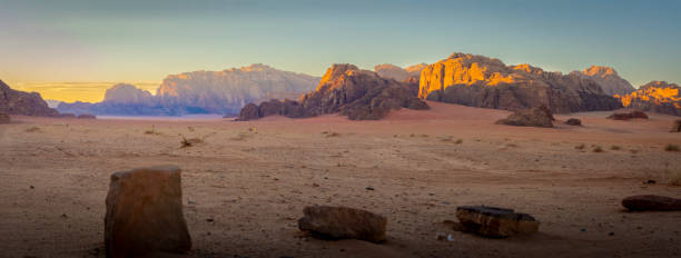 istock Wadi Rum desert in Jordan during sunset 1212395573