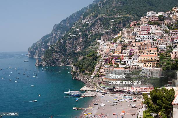 Positanoamalfi Coast Italia - Fotografie stock e altre immagini di Ambientazione esterna - Ambientazione esterna, Campania, Collina