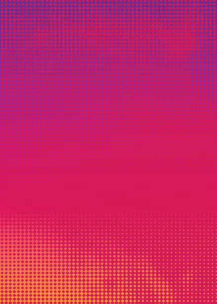 Vector illustration of Colorful Halftone Pattern Abstract background suggesting heat