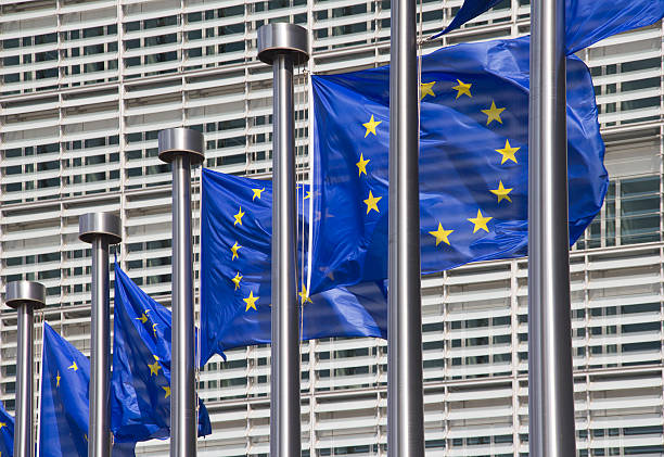 istock European Union Flags in Brussels 121240040