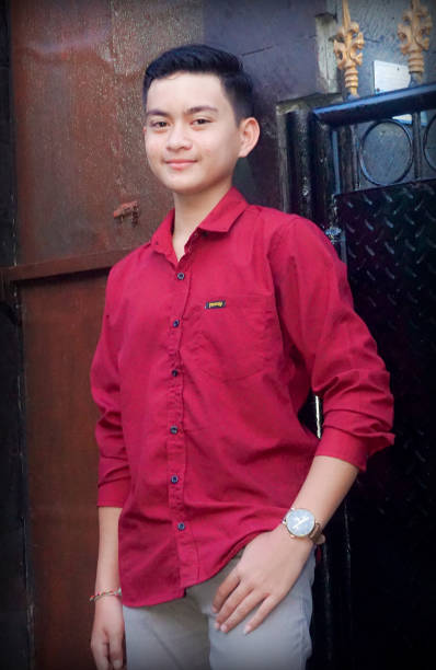 istock Indonesian Teenage Boy is posing for a professional modeling session. 1212400582